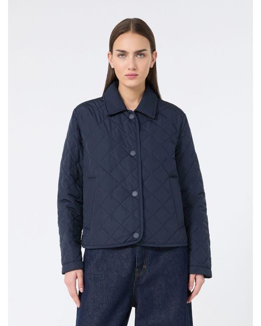 Max Mara Blue Short Padded Jacket