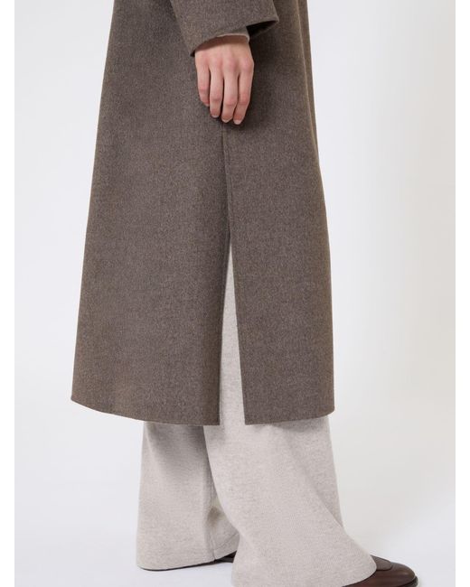 Max Mara Natural Wool Robe Coat