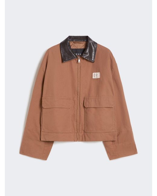 Max Mara Brown Cotton Canvas Jacket