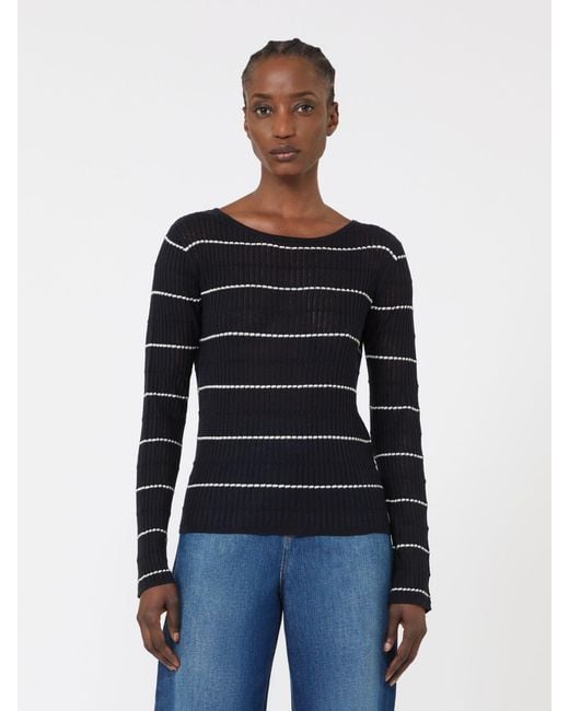 Max Mara Black Schmal Geschnittener Aus Wolle Und Seide