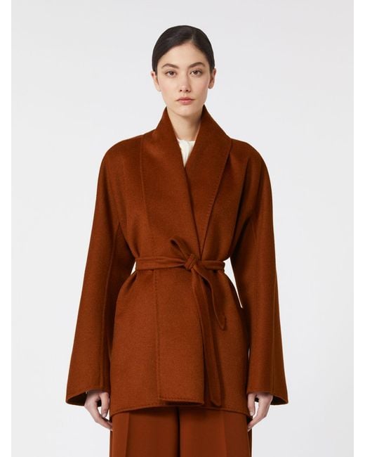 Max Mara Brown Camel Robe-Style Jacket