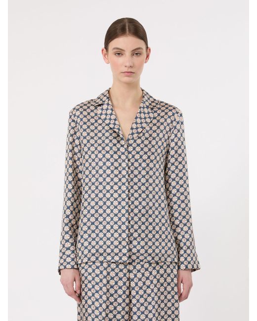 Camicia Pigiama di Max Mara in Gray