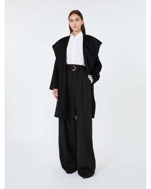 Pantalone A Vita Alta di Max Mara in Black