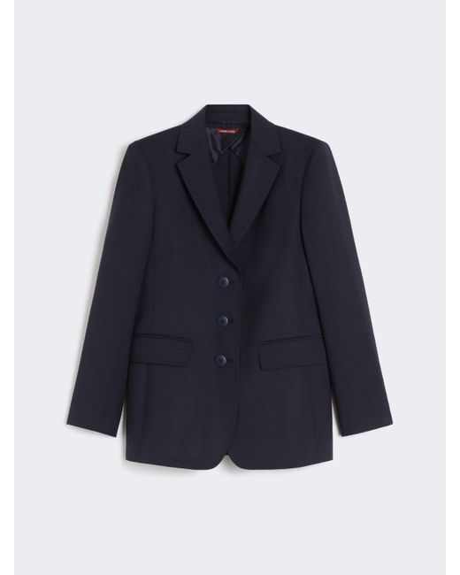Max Mara Blue Woollen Cloth Blazer