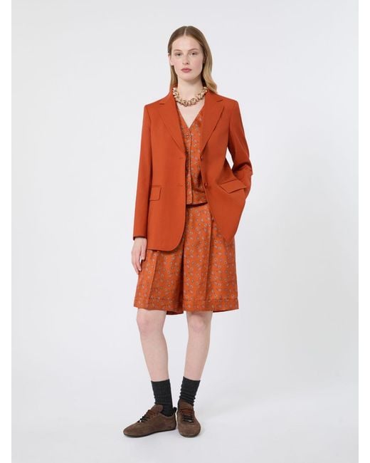 Giacca Monopetto di Max Mara in Orange