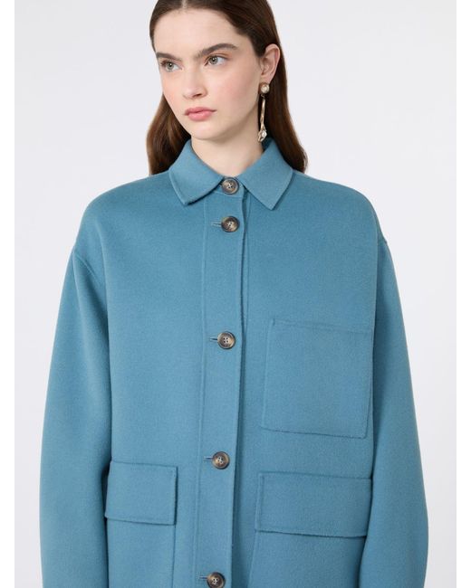 Max Mara Blue Double Wool Jacket
