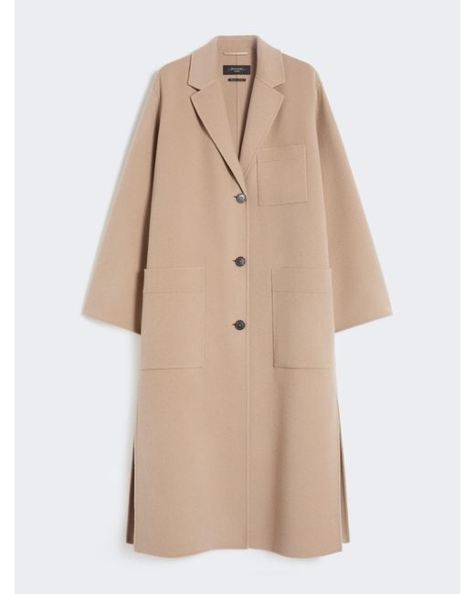 Max Mara Natural Double-Faced Wool-Blend Coat