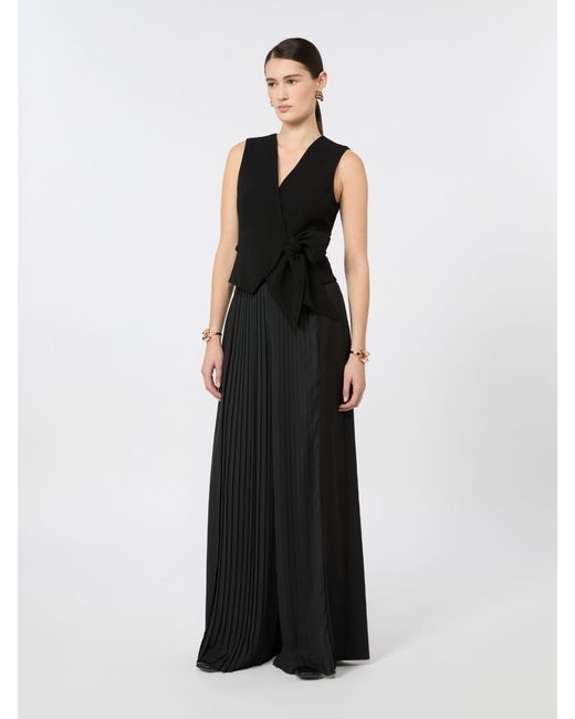 Chaleco Cropped De Cady Compacto Max Mara de color Black