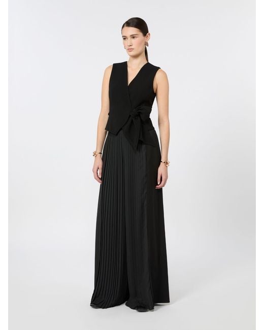Chaleco Cropped De Cady Compacto Max Mara de color Black