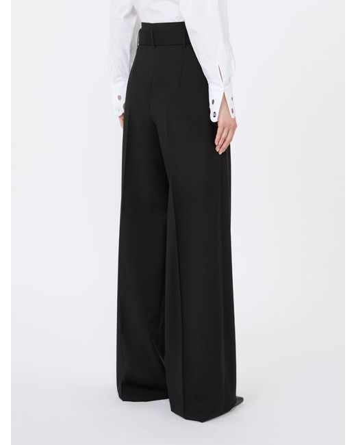 Pantalone A Vita Alta di Max Mara in Black