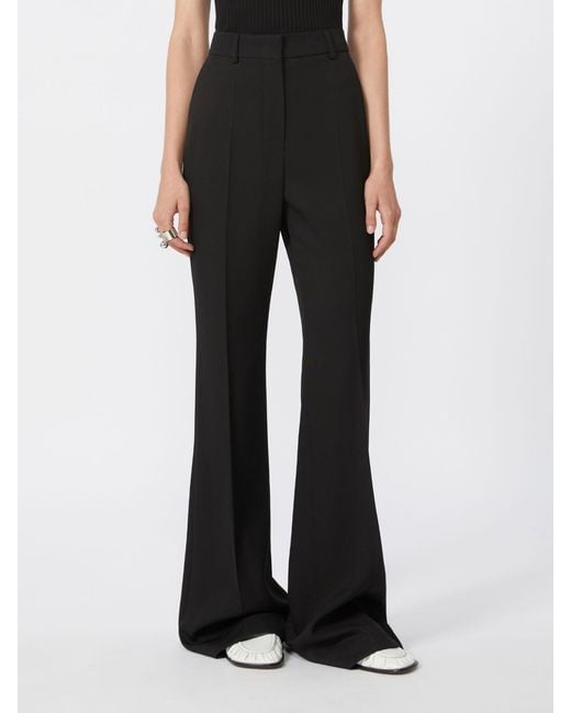 Max Mara Black Flared Trousers