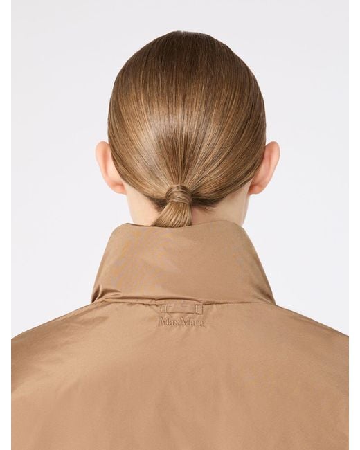 Max Mara Natural Reversible Camel Drap Puffer Jacket