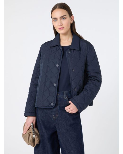 Max Mara Blue Short Padded Jacket