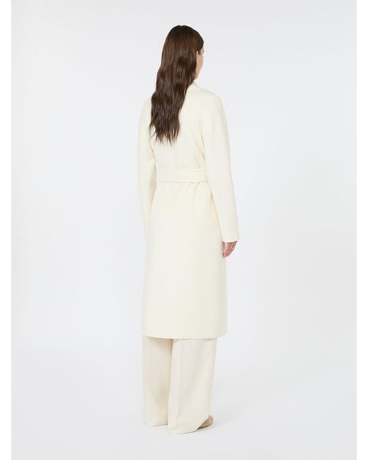 Cappotto Lungo A Vestaglia di Max Mara in White