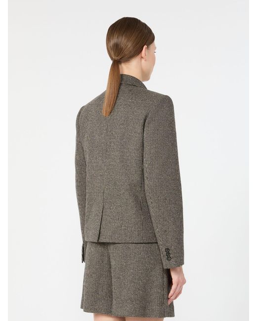 Max Mara Gray Double-Breasted Jacket