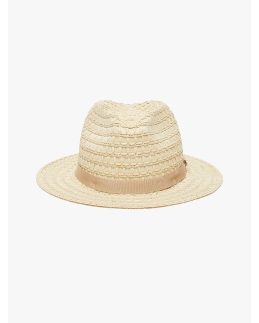 Max Mara White Cotton Faille Bucket Hat