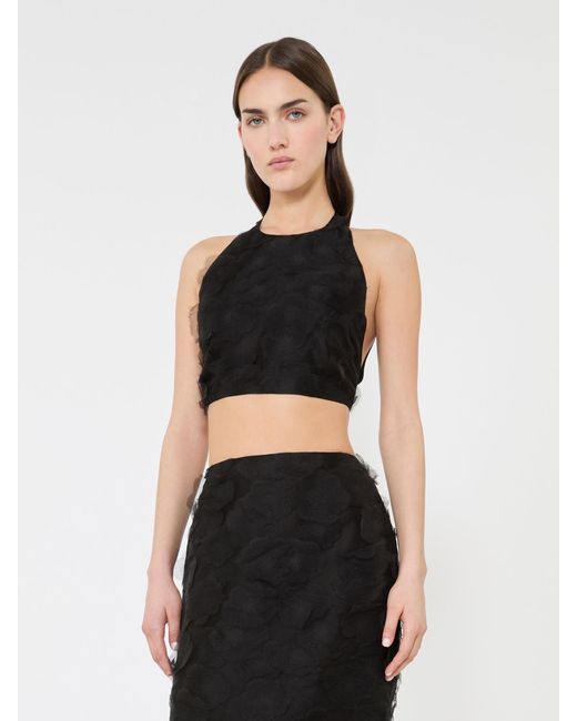 Max Mara Black Crop Top