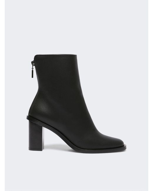 Max Mara Black Leather Boots