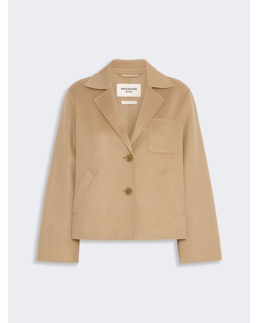 Max Mara Natural Double Wool Cropped Jacket