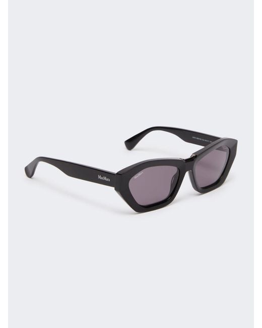 Max Mara Black Square Bold Sunglasses