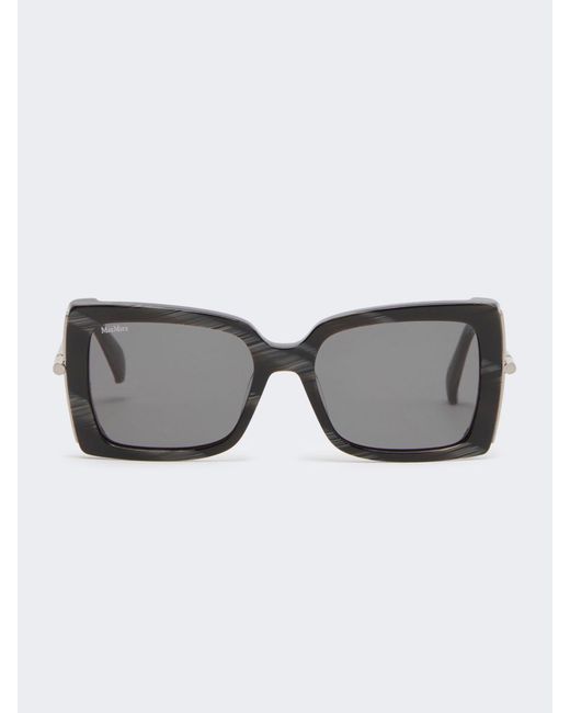 Max Mara Gray Square Sunglasses