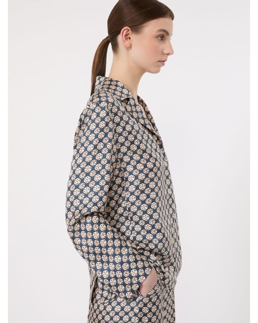 Camicia Pigiama di Max Mara in Gray