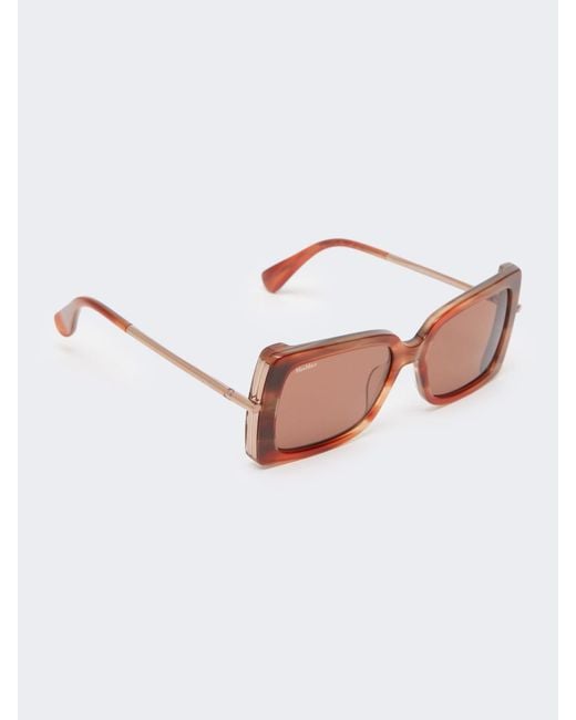 Max Mara Brown Square Sunglasses