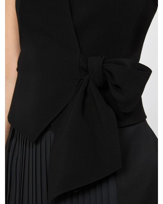 Chaleco Cropped De Cady Compacto Max Mara de color Black
