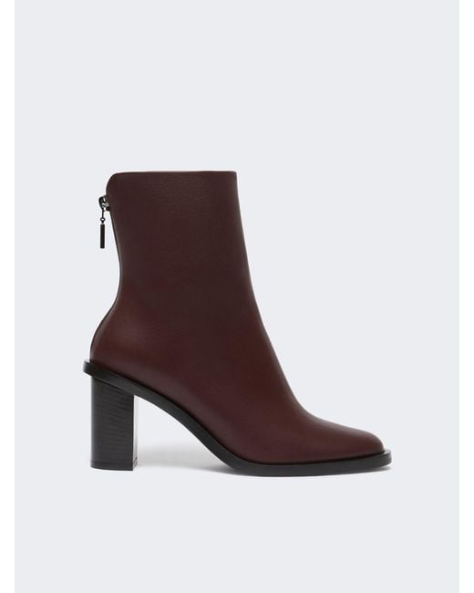 Max Mara Brown Leather Boots