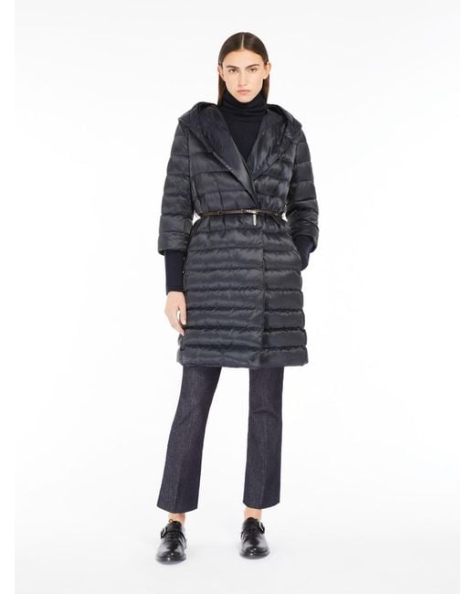 Max Mara Gray Reversible Down Jacket