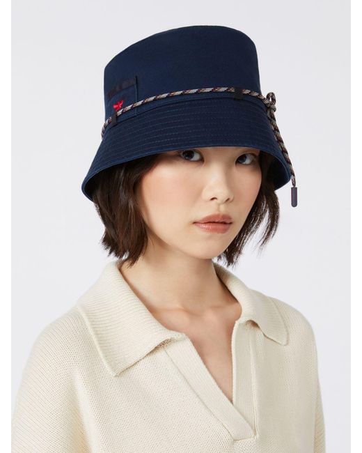 Max Mara Blue Canvas Cap