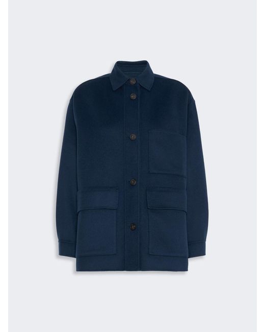 Max Mara Blue Double Wool Jacket
