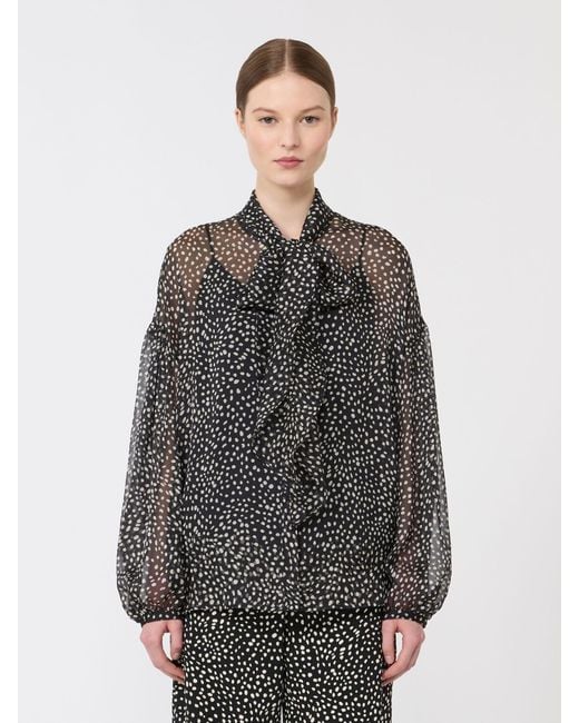 Max Mara Black Blouse