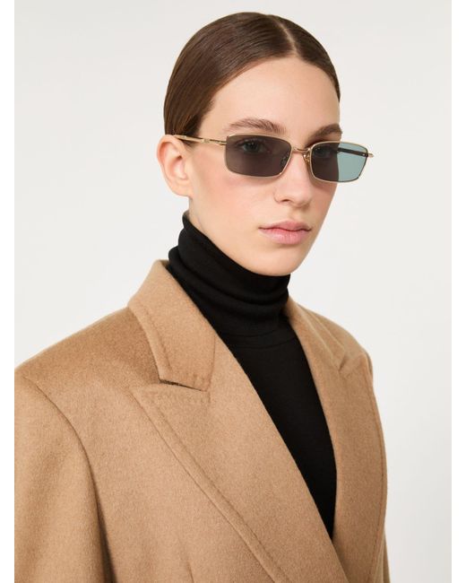 Max Mara Green Rectangular Sunglasses
