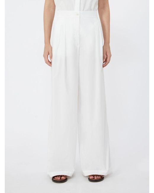 Max Mara White Trousers