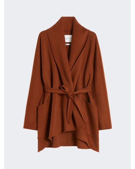 Max Mara Brown Camel Robe-Style Jacket