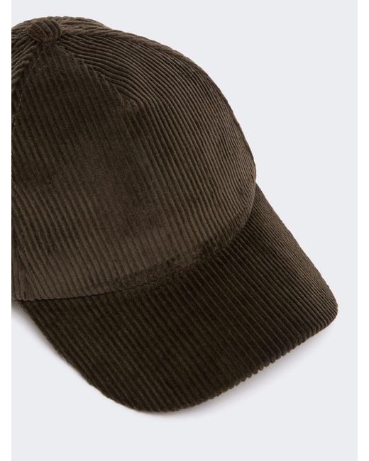 Max Mara Brown Velvet Baseball Cap