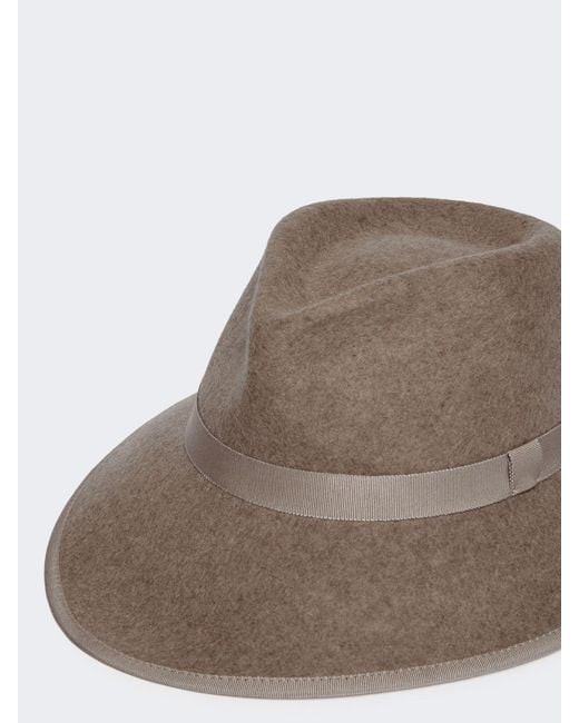 Max Mara Brown Wool Felt Hat