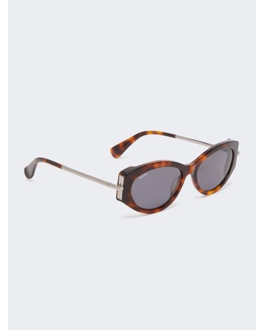 Max Mara Multicolor Oval Sunglasses