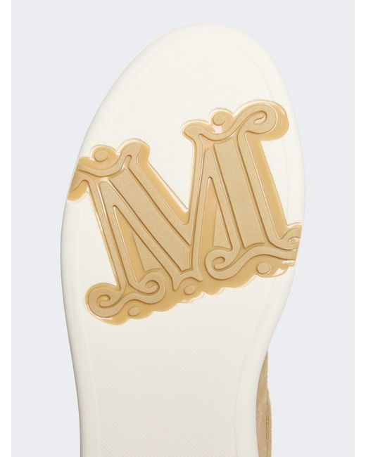 Max Mara White Suede Sneakers