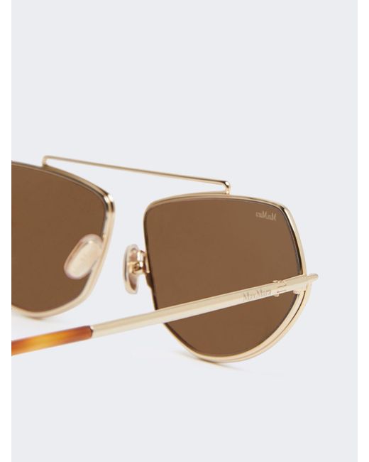Max Mara Brown Square Sunglasses