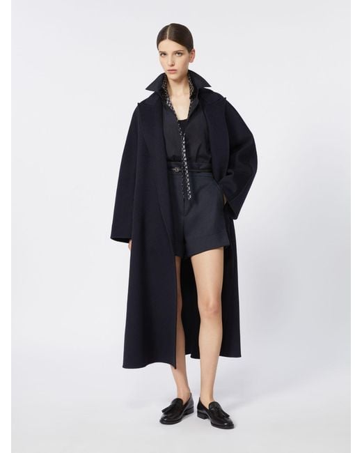 Max Mara Black Oversized Cashmere Coat