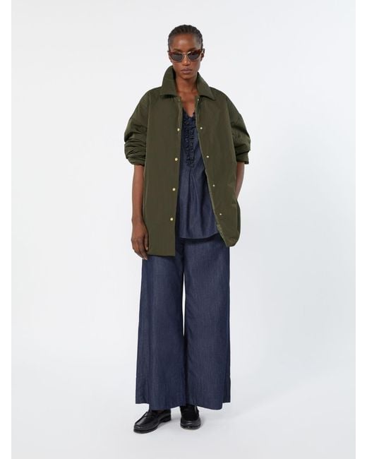 Max Mara Green Reversible Padded Jacket