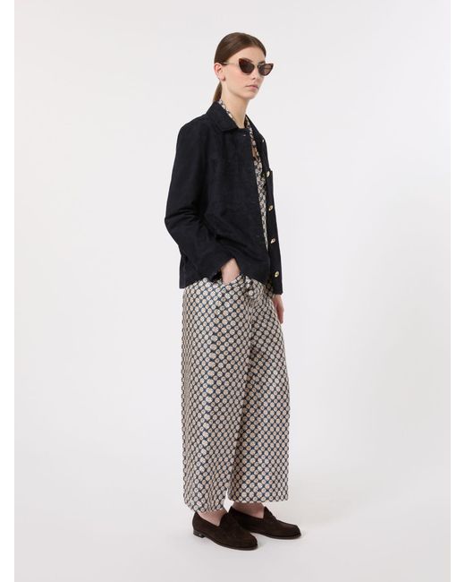 Camicia Pigiama di Max Mara in Gray