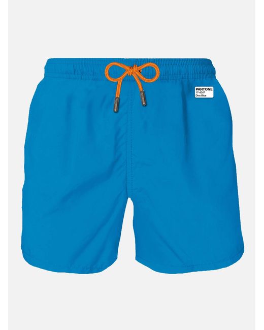 Mc2 Saint Barth Lightweight Fabric Bluette Swim Shorts Lighting Pantone