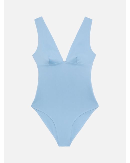 Mc2 Saint Barth Blue Calliope Heat-Sealed One-Piece Swimsuit One Piece