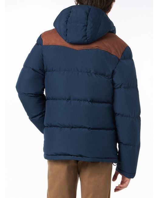 Mc2 Saint Barth Blue Baxter Hooded Down Jacket for men
