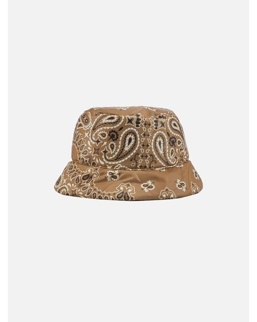 Mc2 Saint Barth Natural And Jude Bucket Hat With Bandana Print