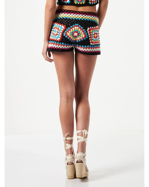 Mc2 Saint Barth Multicolor Kalima Crochet Shorts