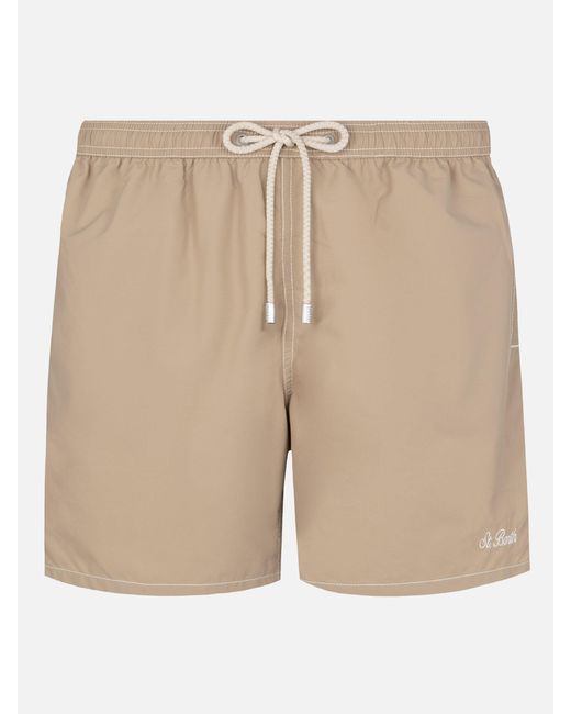 Mc2 Saint Barth Natural Mid-Length Classic Light Swim Shorts Patmos Swimshort
